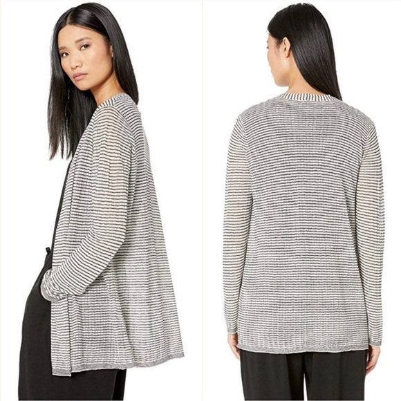 Eileen Fisher Sweaters - Eileen Fisher Organic Crepe Linen Cardigan